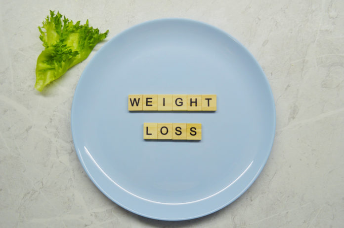 weightloss blue plate