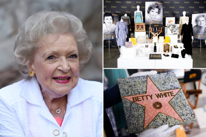 betty white auction