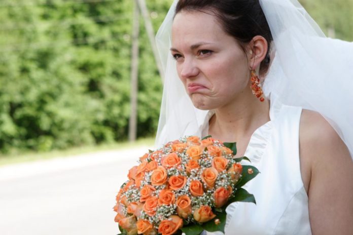 bride fuming prank