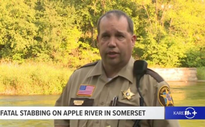 Apple River Wisconsin Stabbing St Croix Sheriff Knudson Screen Image KARE TV 07302022 e1659232606906