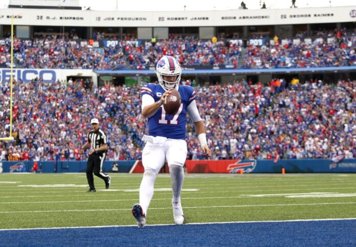 Josh Allen endzone