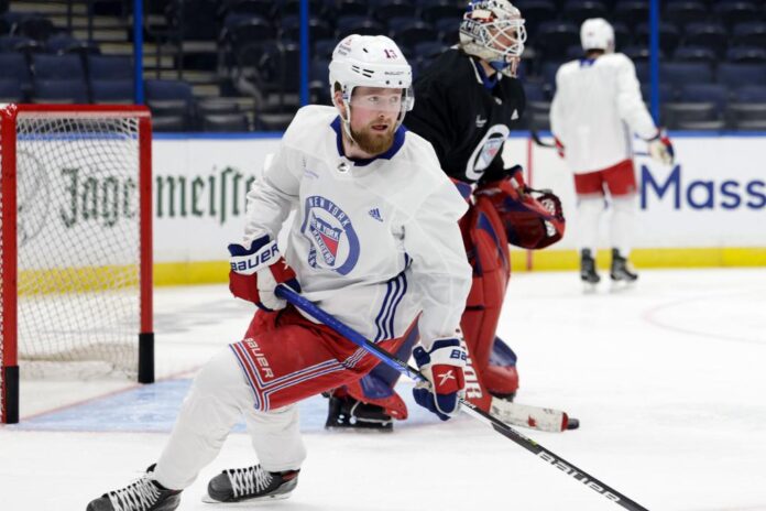 alexis lafreniere rangers training camp