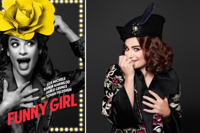 comp lea michele funny girl first look