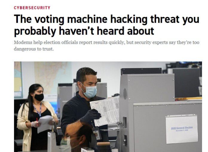 politico threats election machines