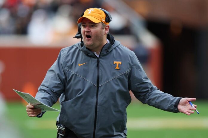 Head coach Josh Heupel of the Tennessee Volunteers