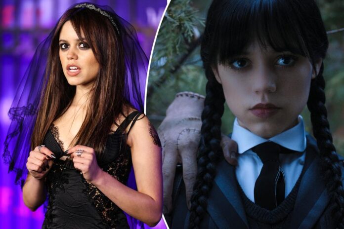 jenna ortega wednesday addams comp