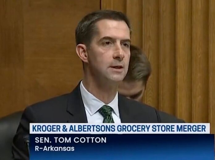 Senator Tom Cotton Kroger Albertsons Merger Hearing December 2022