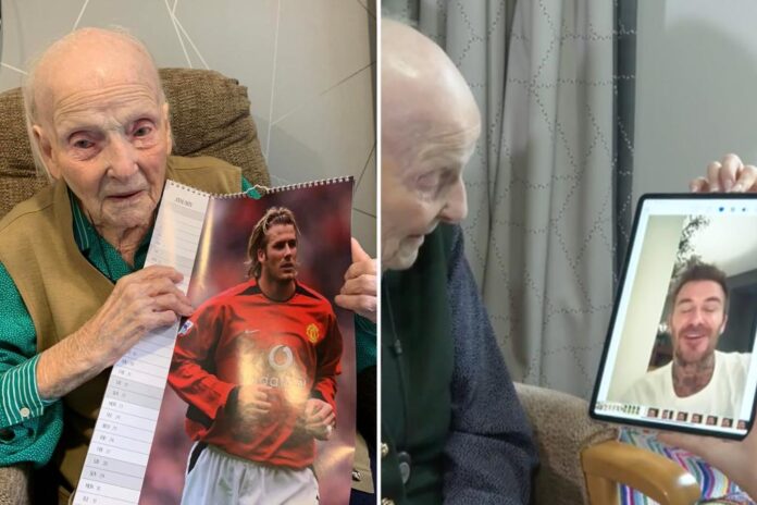 david beckham thanks 102 year old fan homepage