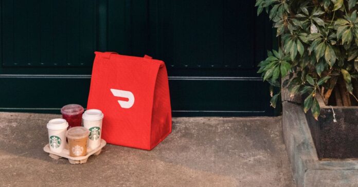 doordash starbucks doorstep