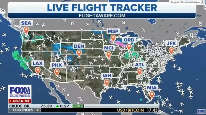 flight map USA