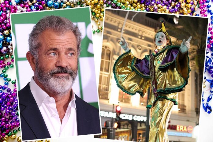 mel gibson mardi gras