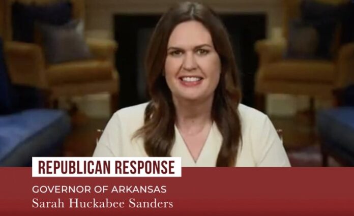 sarah huckabee sanders gop response