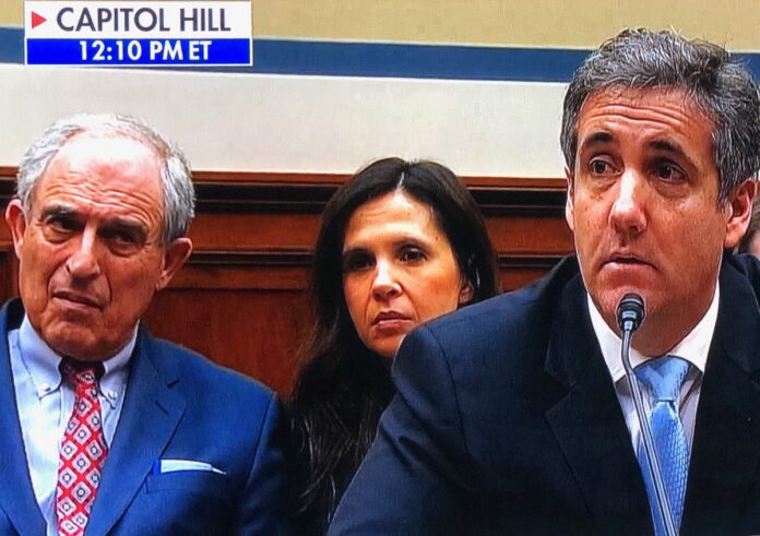 Michael Cohen Lanny Davis Hearing via John Cardillo Twitter 02272019