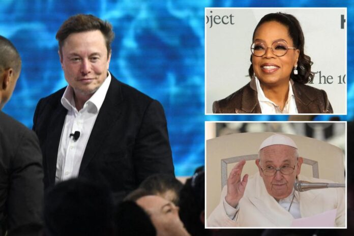 musk oprah pope