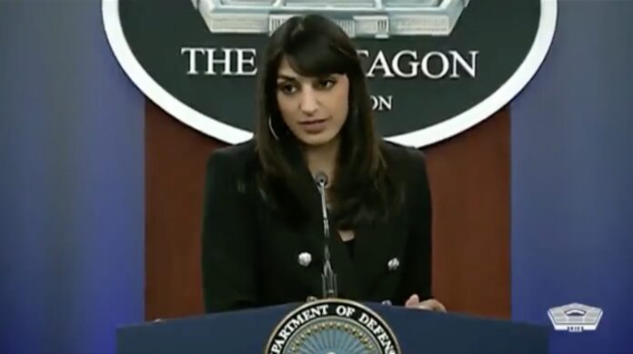 Pentagon spokesperson Sabrina Singh scaled