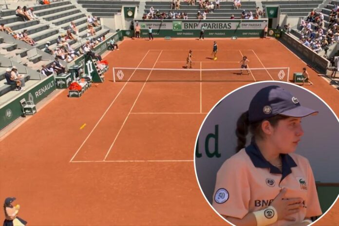 french open ball girl