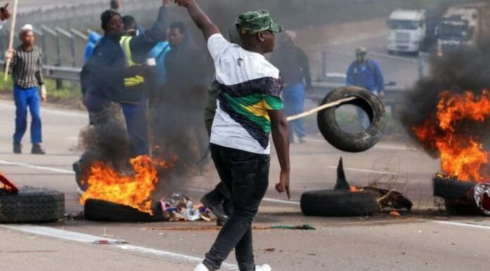 south africa riot