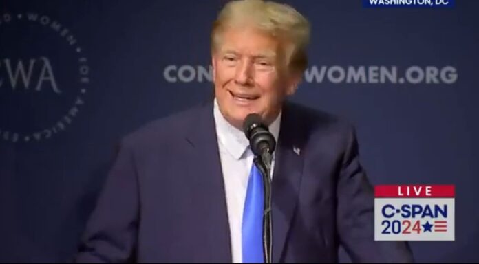 Trump Concerned Women for America Summit Screen Image CSPAN 09152023