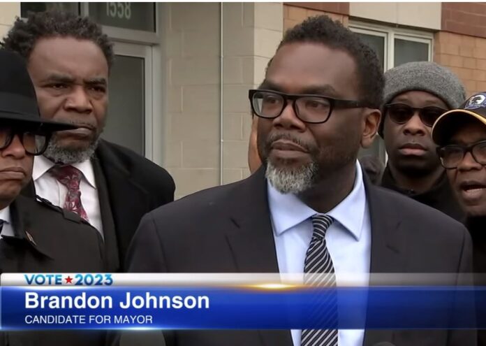 brandon johnson mayor chicago screen grab