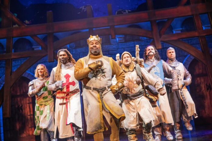 handouts spamalot broadway review broadway 72438369