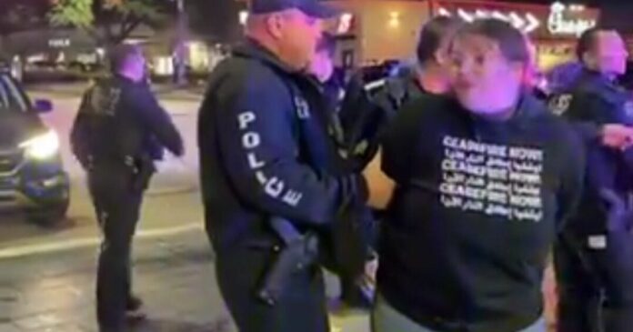 Hamas Supporter Arrested at Biden Protest Outside Love Field by Dallas Police Screen Image Palestinian Youth Movement X Twitter 01082024 e1704772660283 1200x630