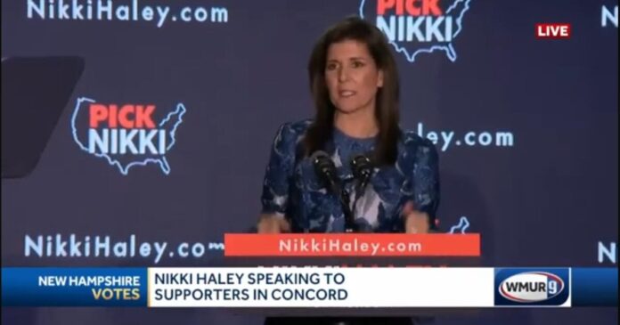 Nikki Haley New Hampshire Non Concession Speech New Hampshire Screen Image WMUR YouTube 01232024 1200x630