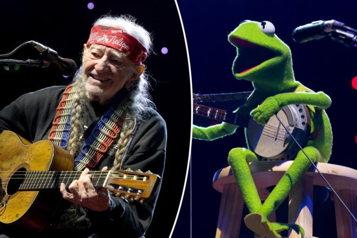 kermit frog performs willie nelson 78452144