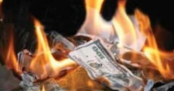 burning money