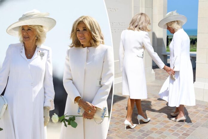 britains queen camilla brigitte macron 83358998