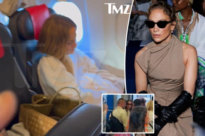 jennifer lopez economy flight paris comp 1