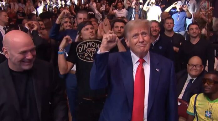 trump at ufc 302 new jersey scaled