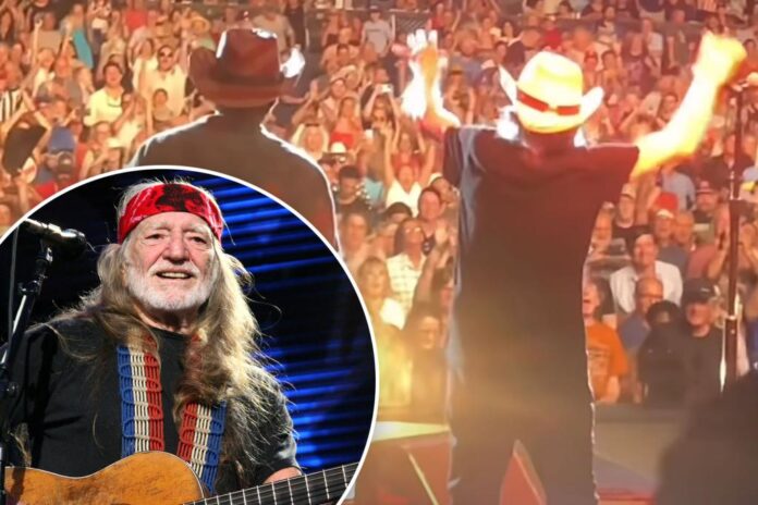 willie nelson receives standing ovation 85001192