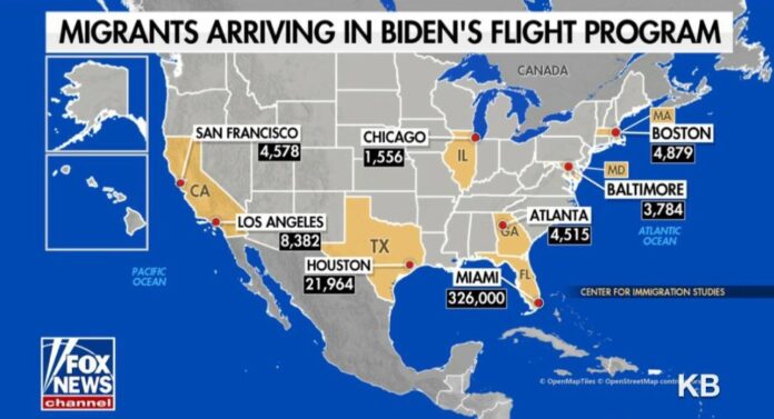 biden migrant flight to texas and florida