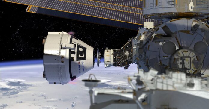 boeing starliner dock to iss co