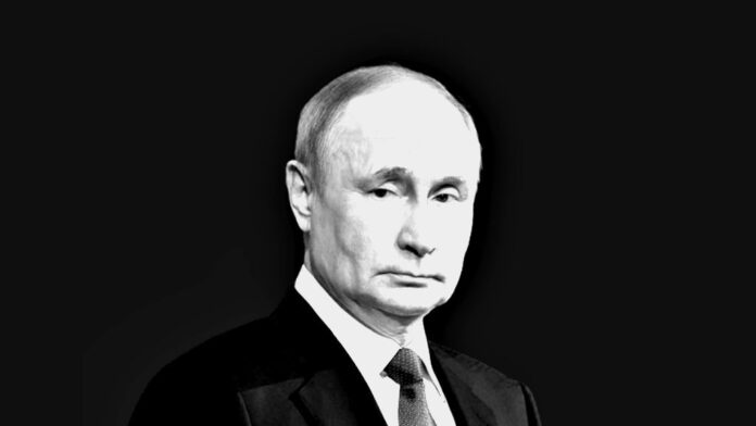 putin black and white