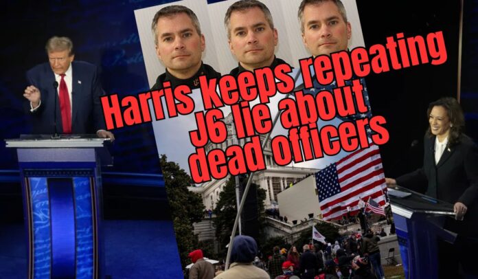 harris keeps repeating j6 lie about dead officers